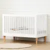 12938 Balka Pure White Adjustable Baby Crib - South Shore