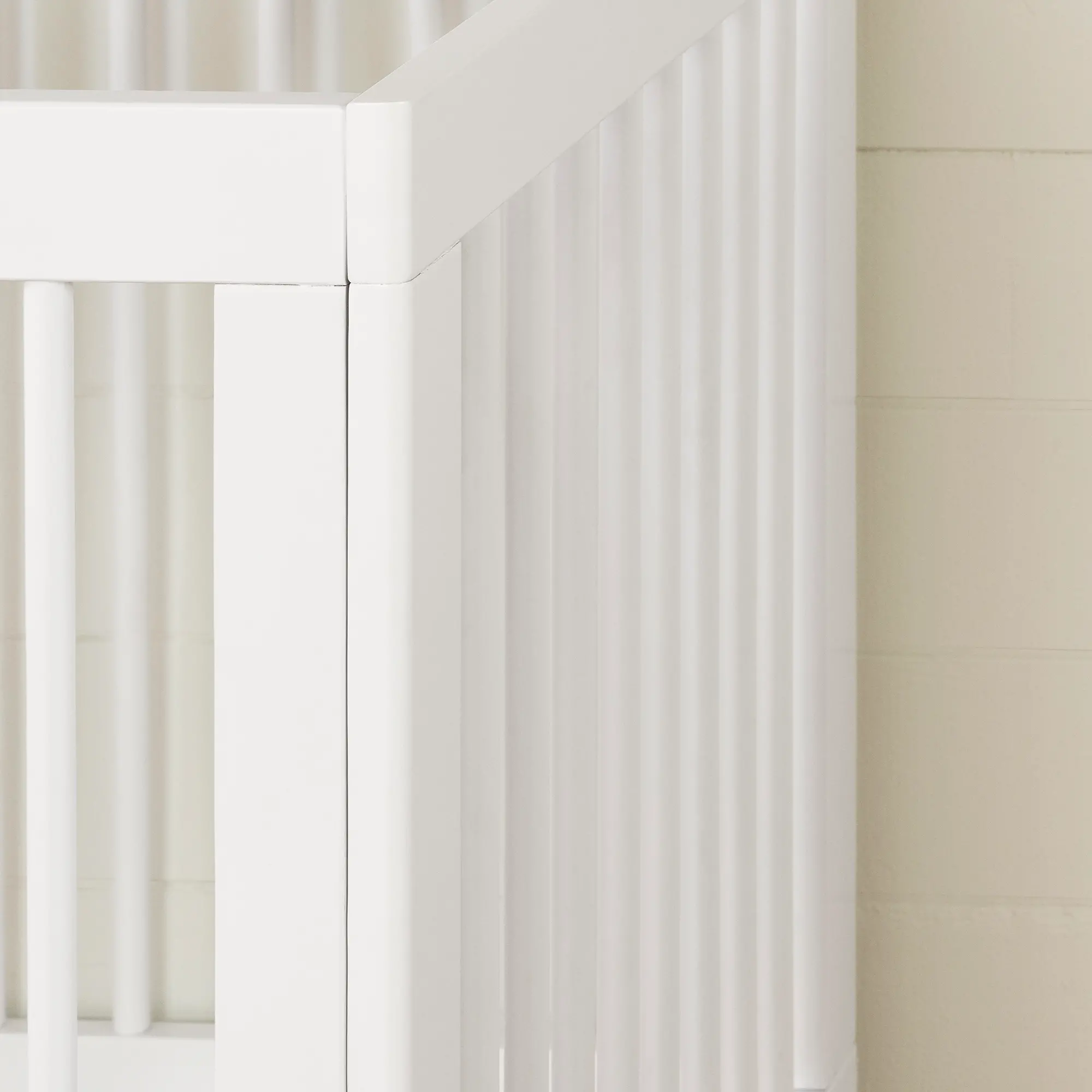 12938 Balka Pure White Adjustable Baby Crib-3