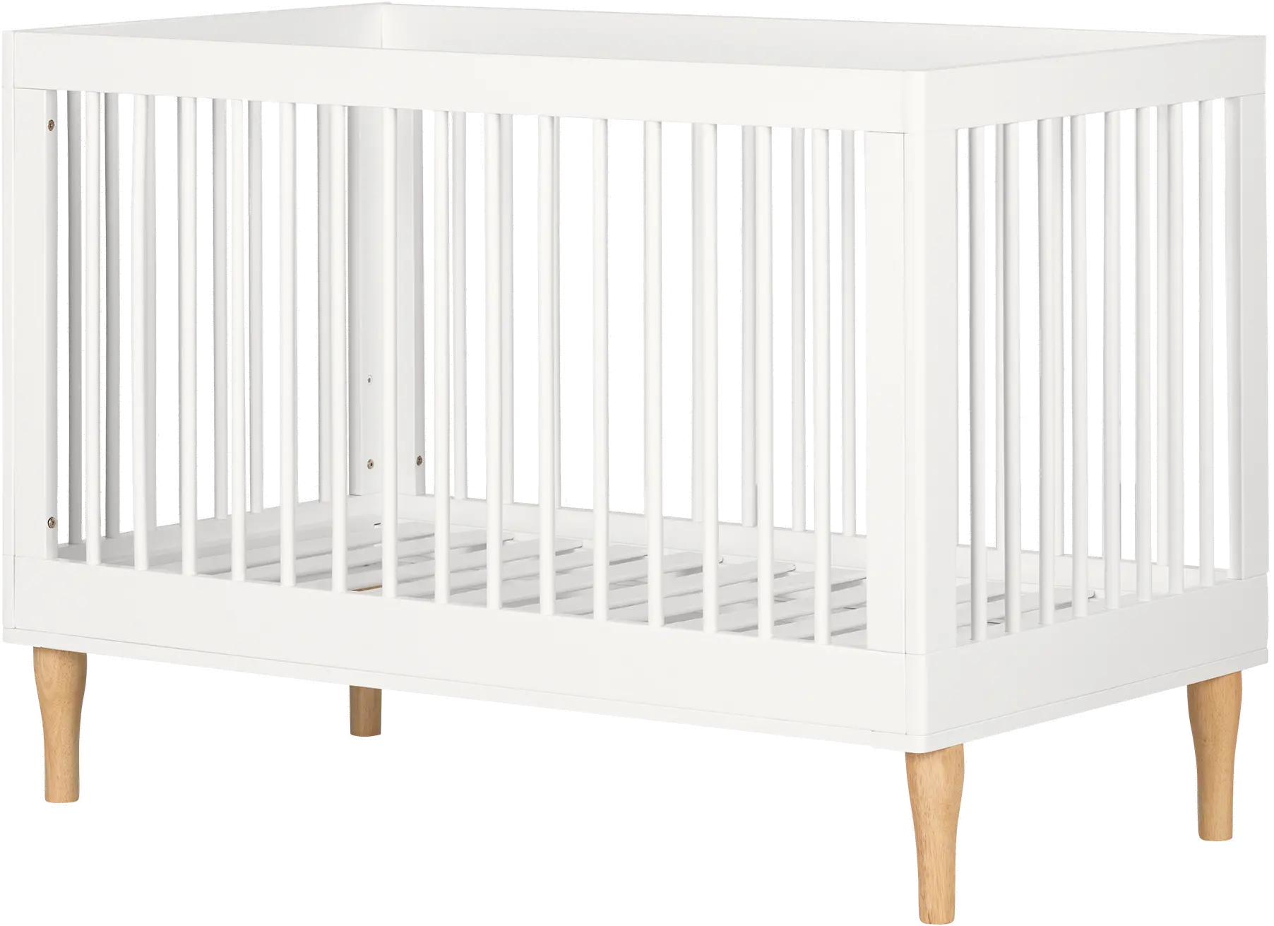 12938 Balka Pure White Adjustable Baby Crib-6