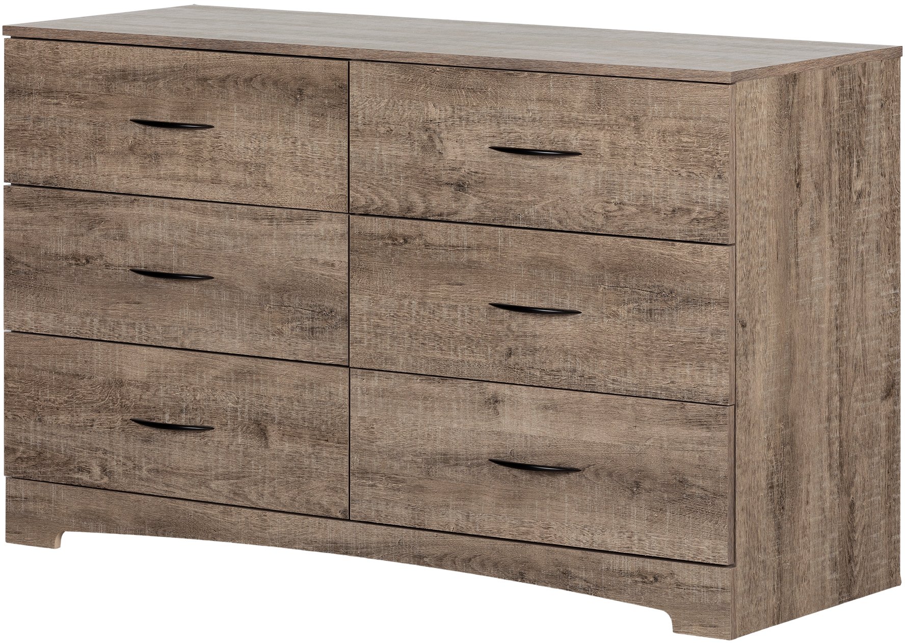 13115 Step One Weathered Oak 6-Drawer Dresser-4