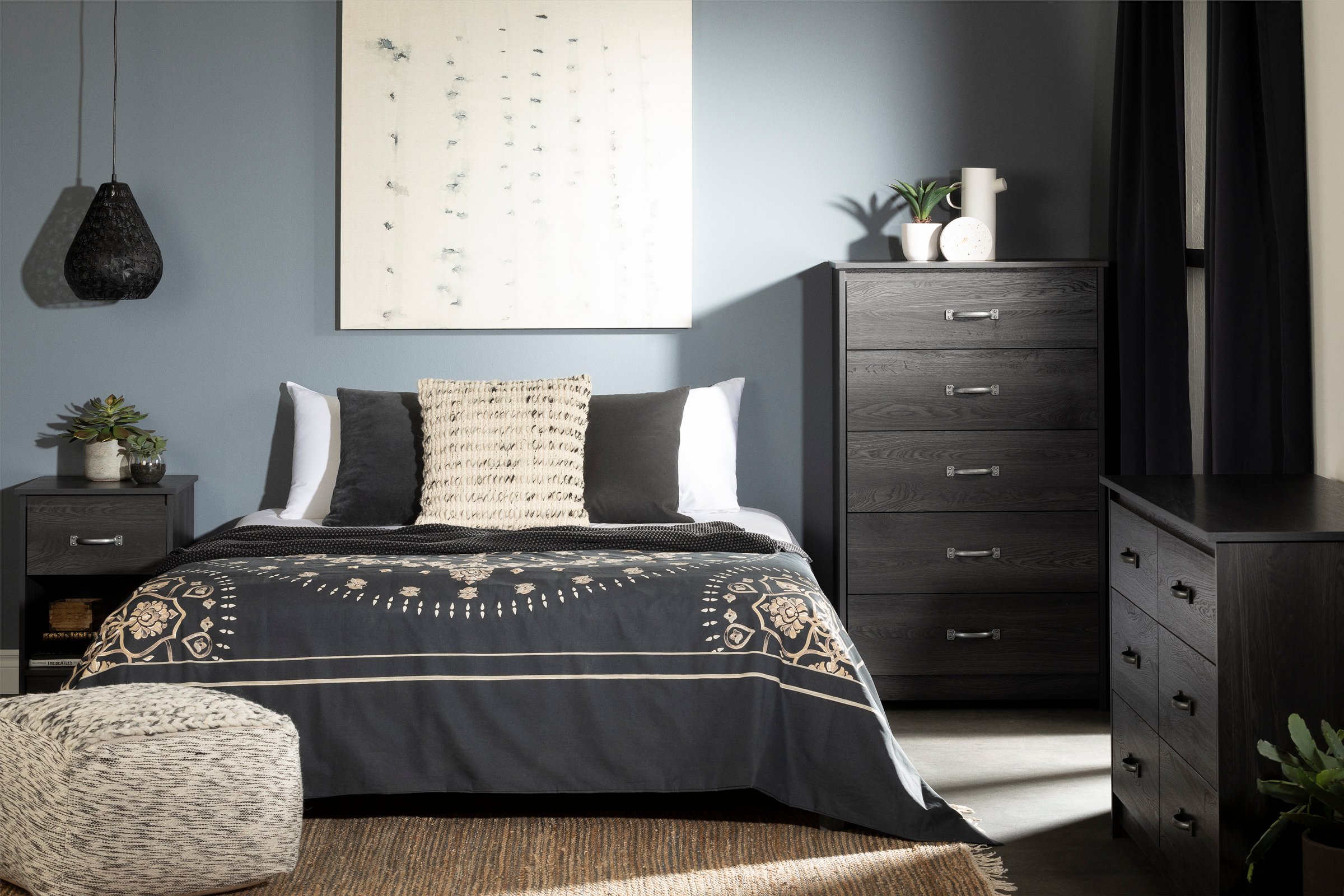 12984 Tassio Gray Oak 6-Drawer Dresser-3