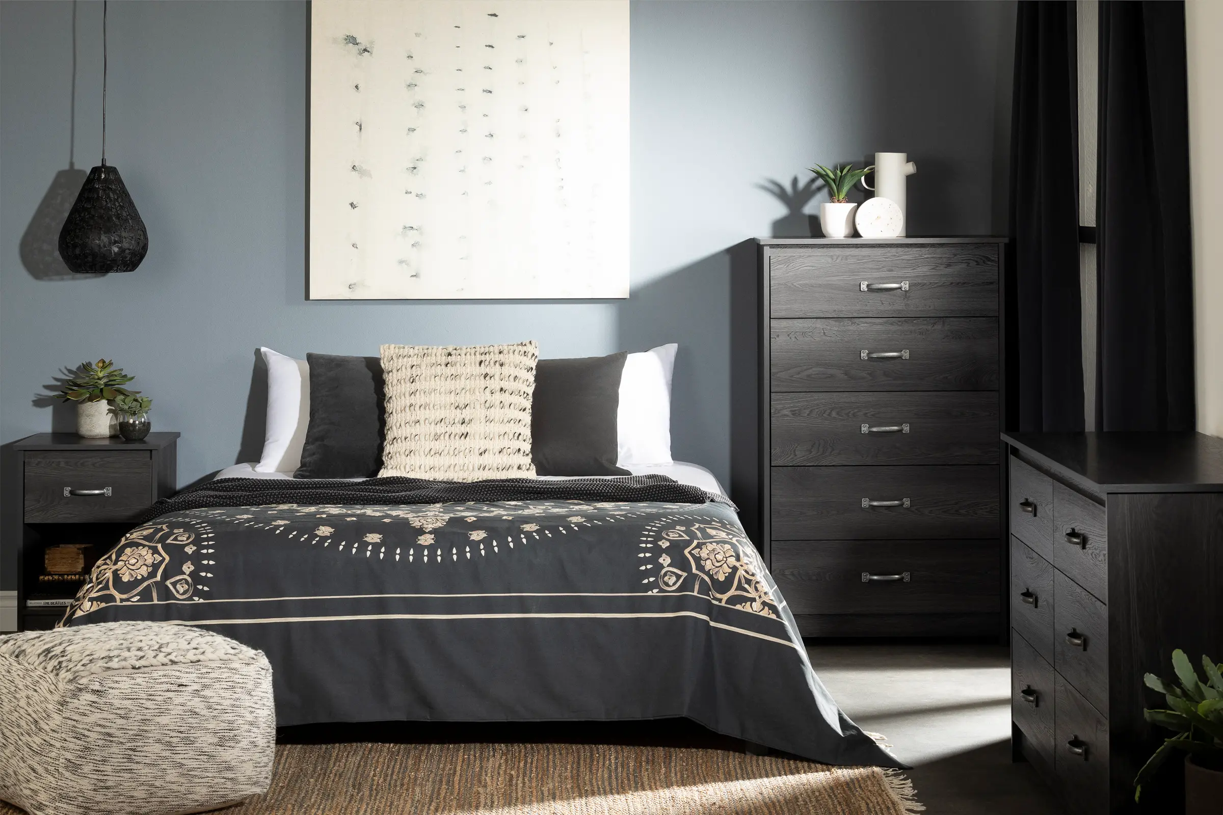 12984 Tassio Gray Oak 6-Drawer Dresser-3