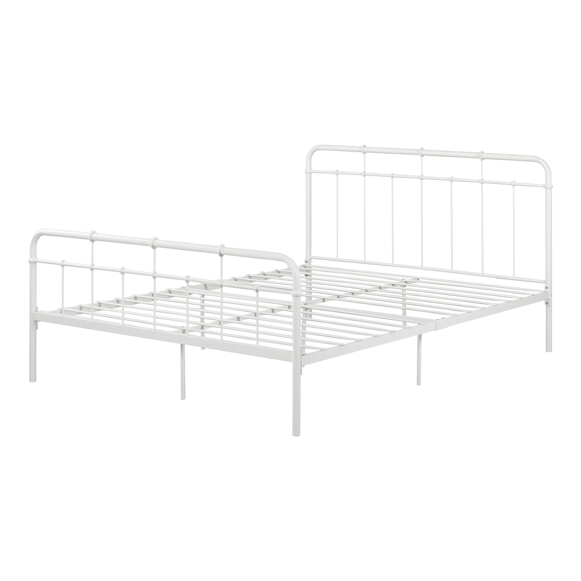 13048 Versa White Metal Complete Bed-6