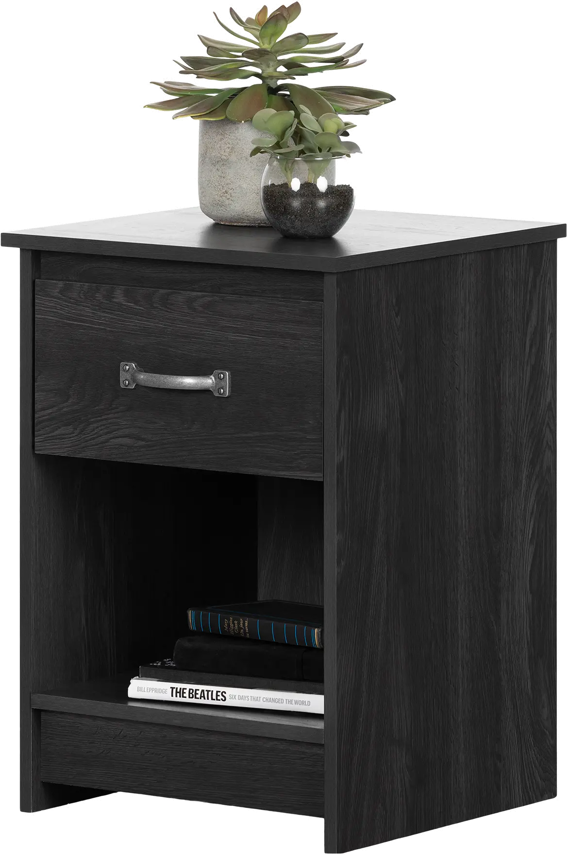 12985 Tassio Gray Oak 1-Drawer Nightstand-4