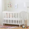 12533 Contemporary White 3-in-1 Convertible Crib - Reevo
