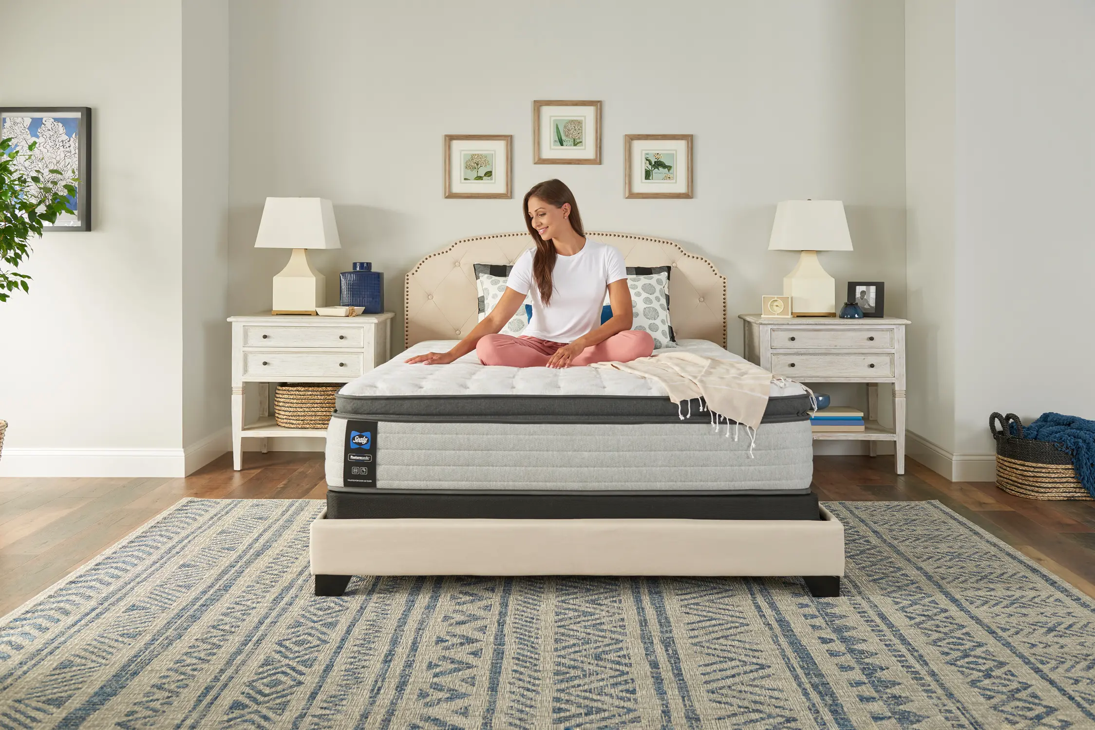 52831951 Sealy Medium Euro Top Queen Mattress - Diggens-2