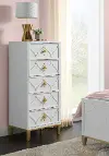 Emma White and Gold Lingerie Chest