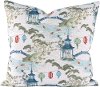 Red, Green and Blue Kirin Pearl 20 Inch Feather Throw Pillow