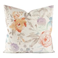Multi Color Petals 20 Inch Feather Throw Pillow
