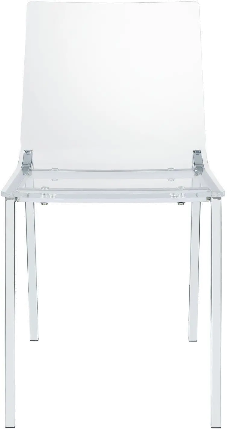 Posh Clear Accent Chair-1