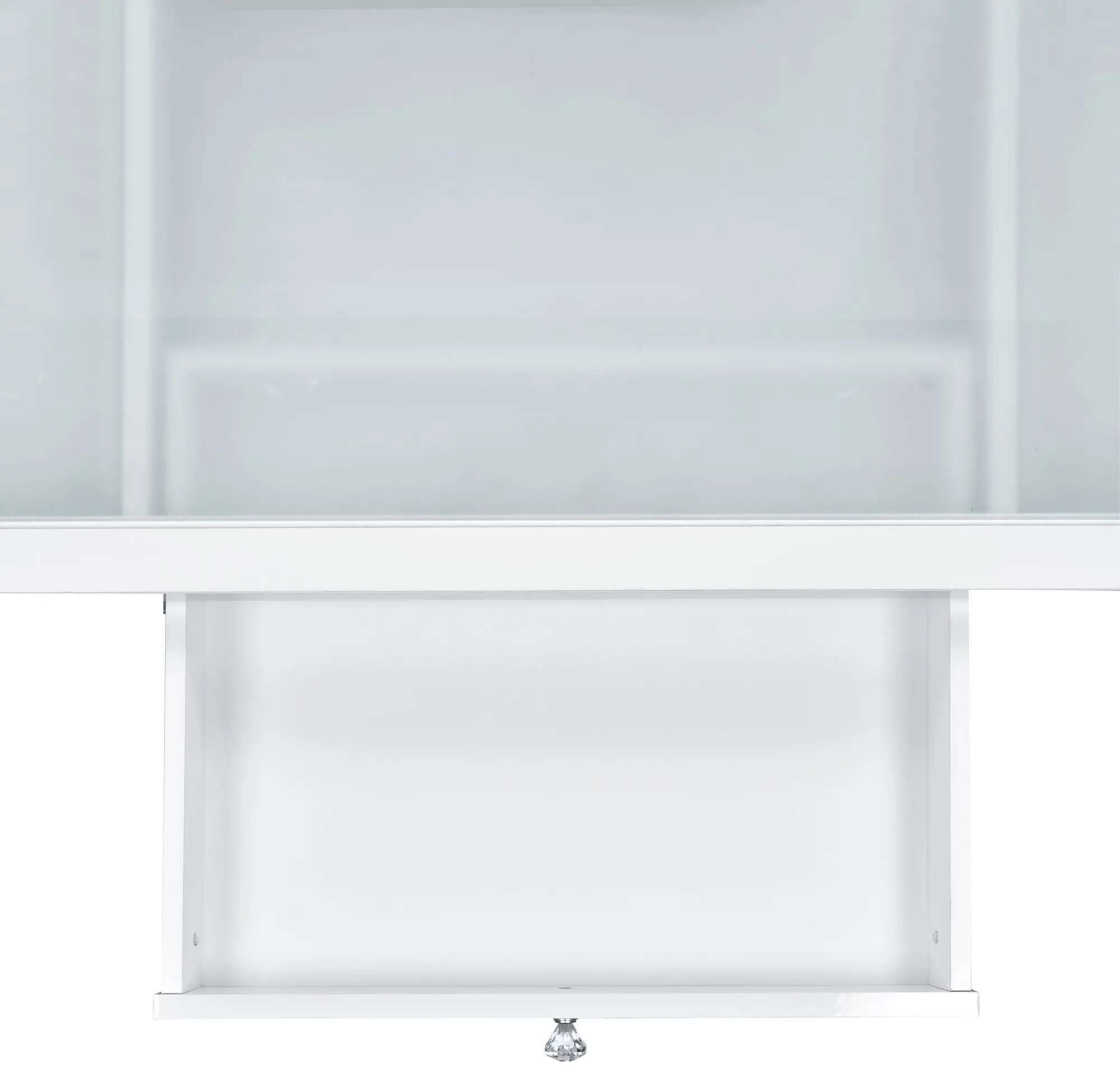 Posh White and Clear 3-Piece Vanity Set-13