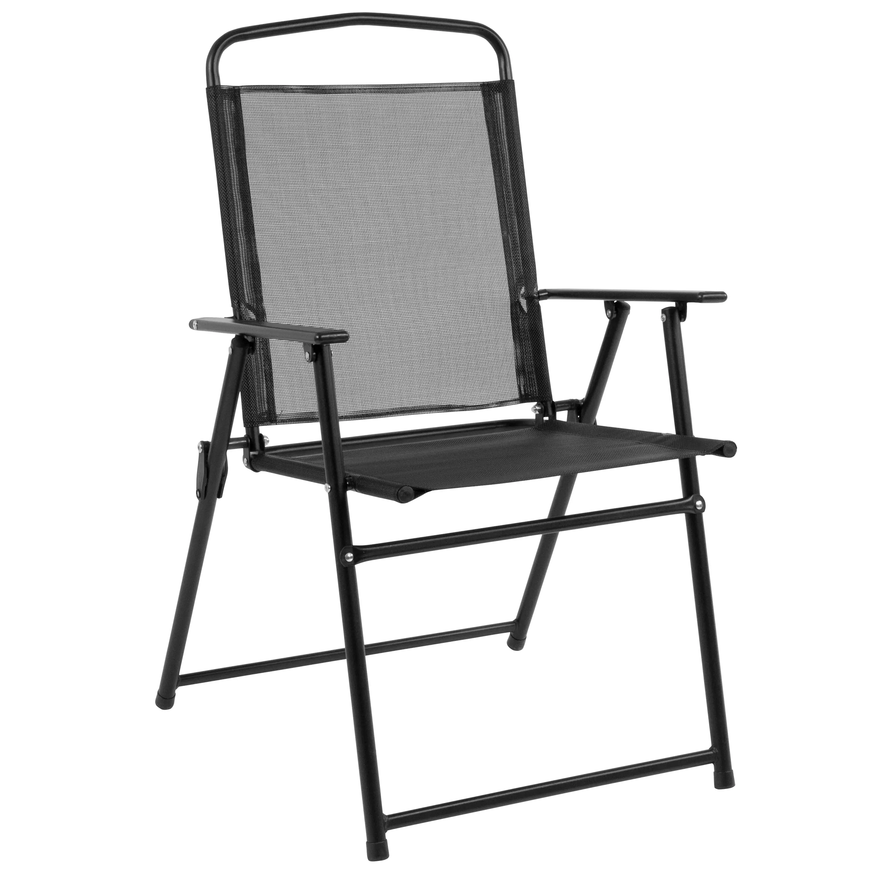 6 Piece Patio Garden Set with Umbrella - Black-3