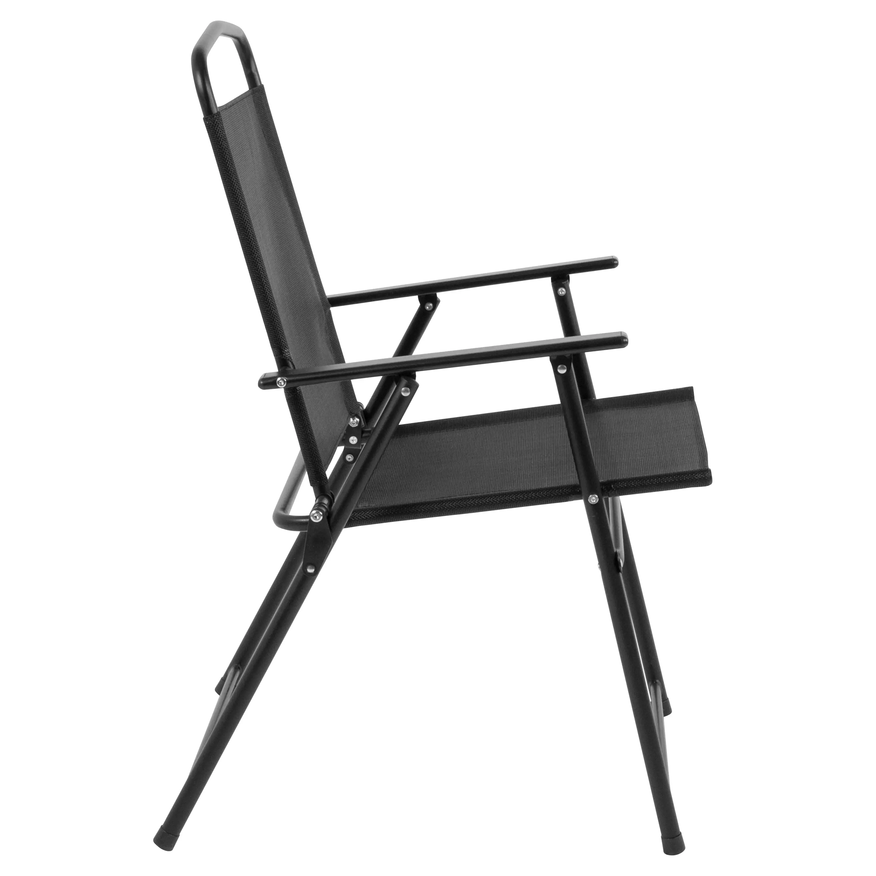 6 Piece Patio Garden Set with Umbrella - Black-6