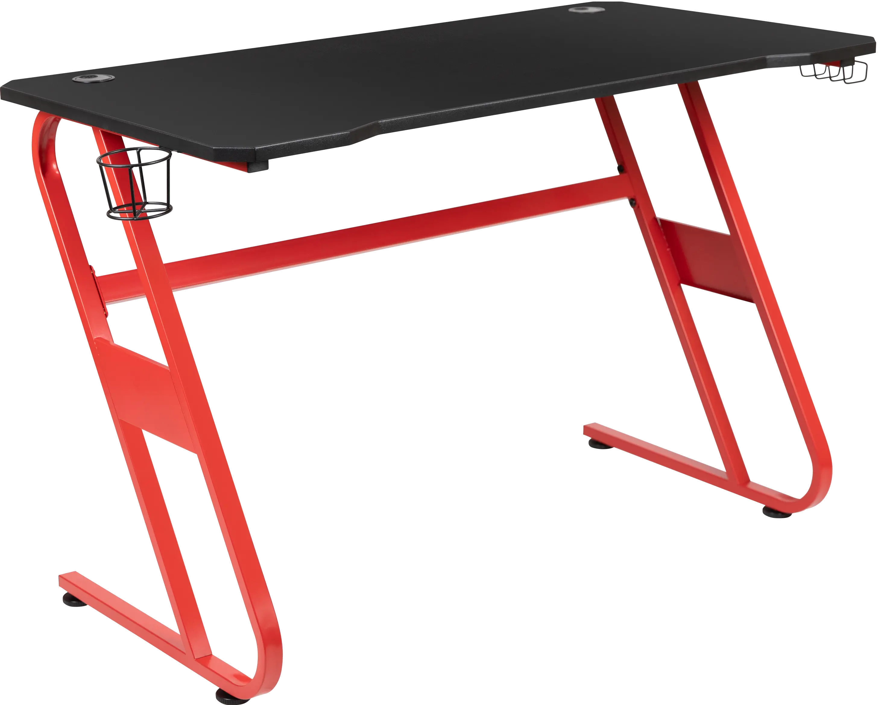 Clifford Red Ergonomic Gaming Desk-3