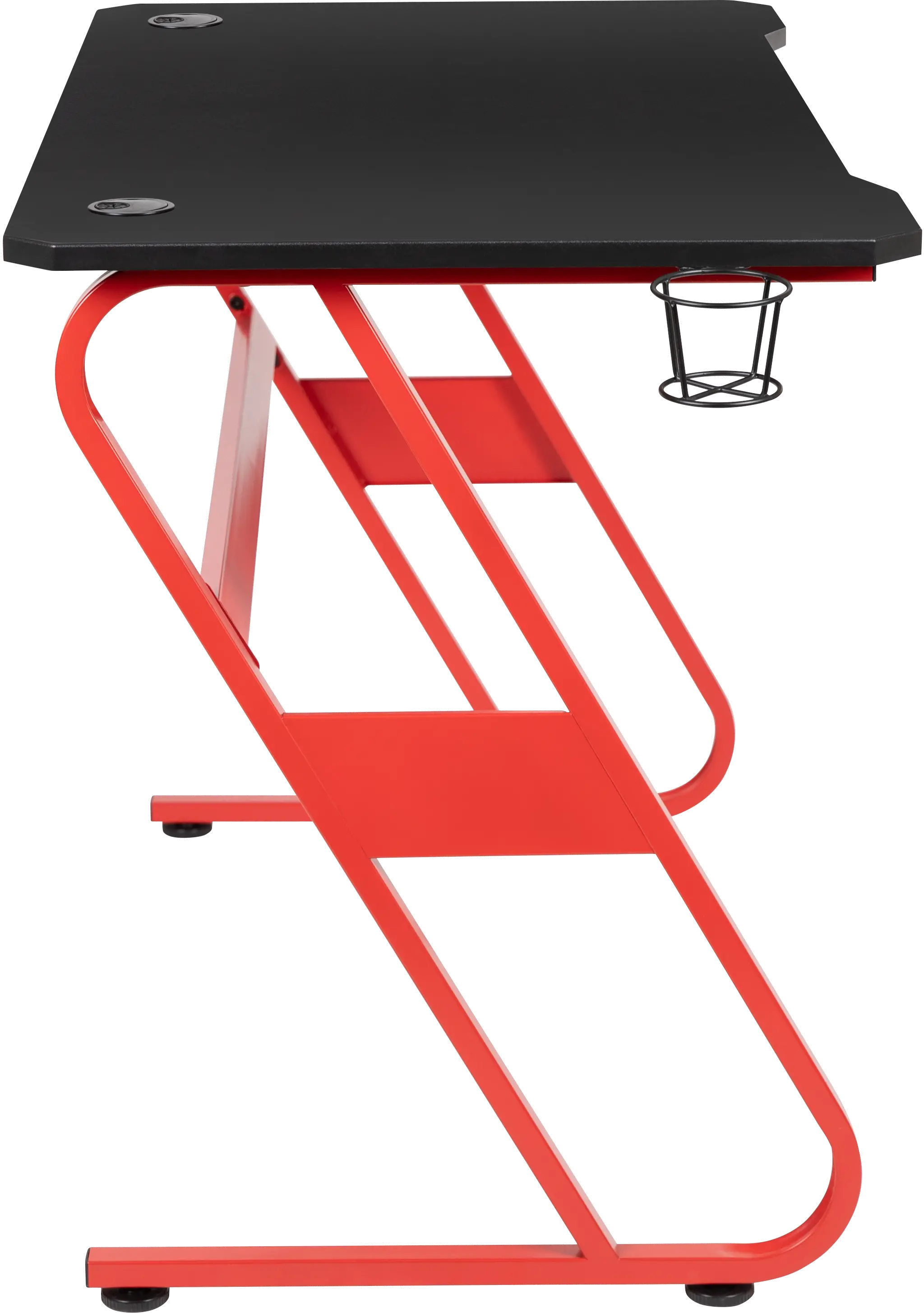 Clifford Red Ergonomic Gaming Desk-4