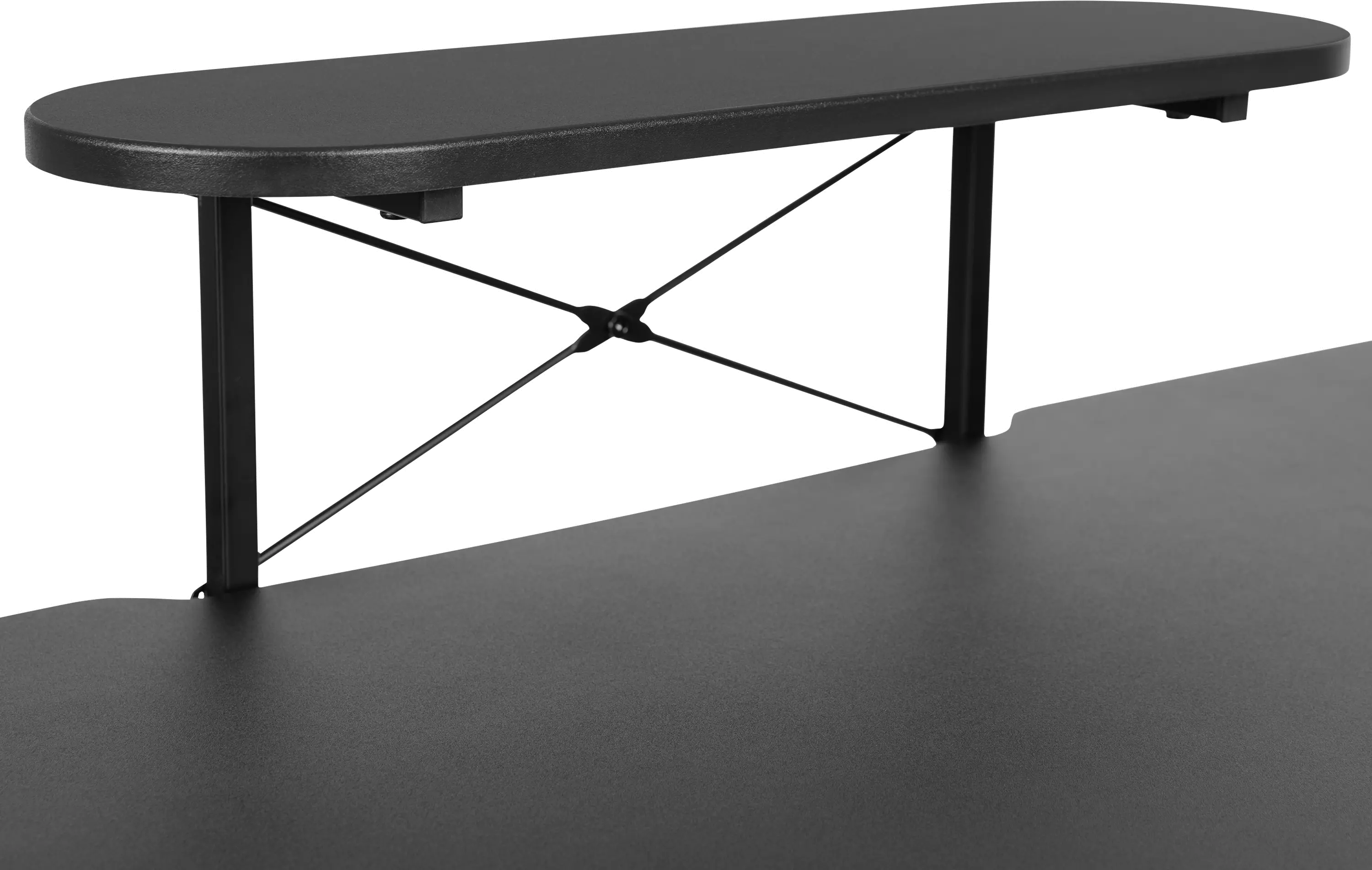 Black Gaming Desk with Monitor Stand-5