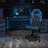 Blue and Black Gaming Swivel Chair - X10