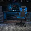 Blue and Black Gaming Swivel Chair - X10