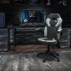 Gray and Black Gaming Swivel Chair - X10