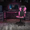 Pink and Black Gaming Swivel Chair - X10