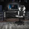 White and Black Gaming Swivel Chair - X10