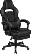 Gray and Black Gaming Swivel Chair - X40