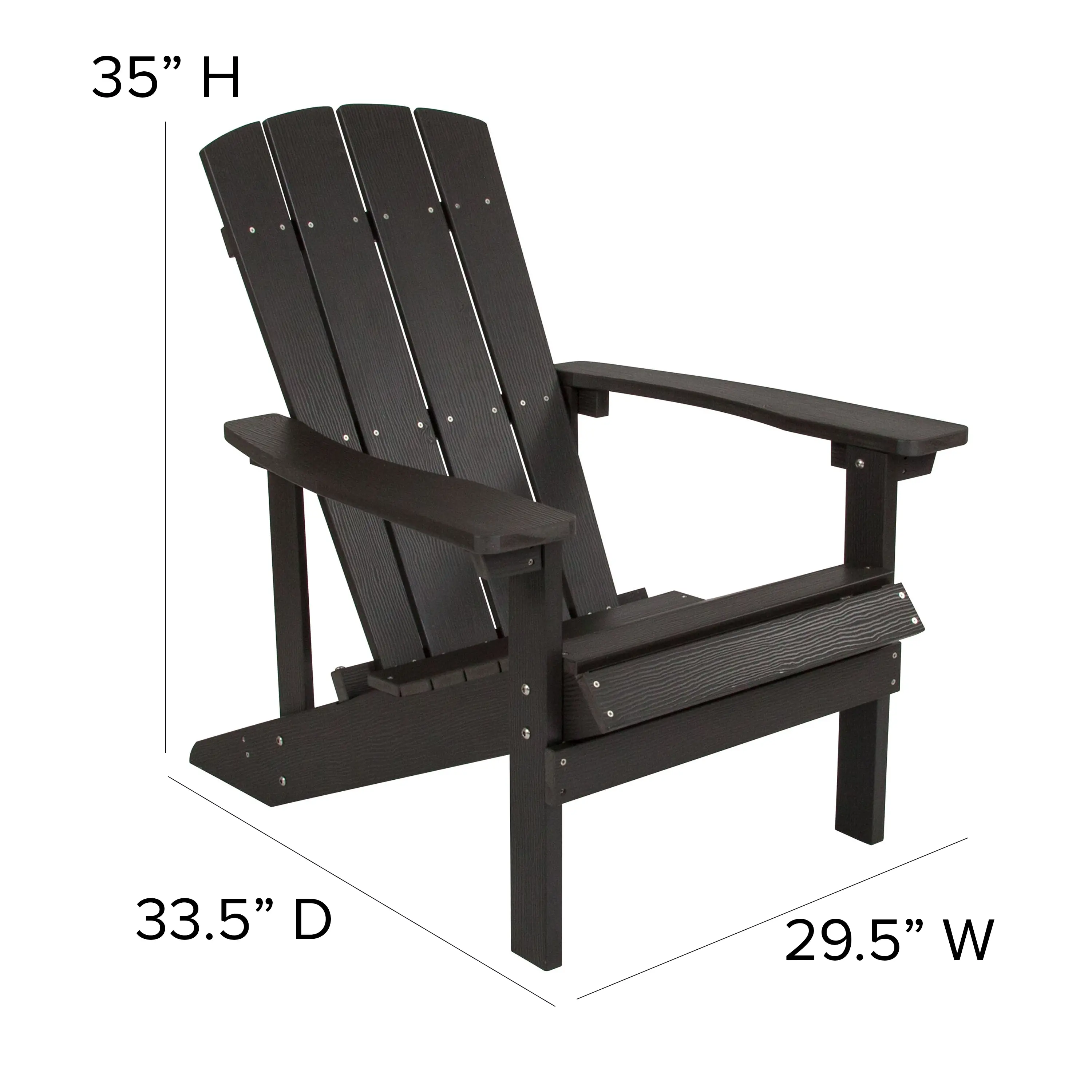 Adirondack Chair - Slate-4
