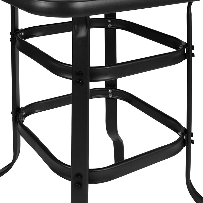 Square Metal Patio Bar Table-3
