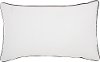QY280/WHITE-12X20 I Miss My Mind The Most White Cotton Printed Throw Pillow