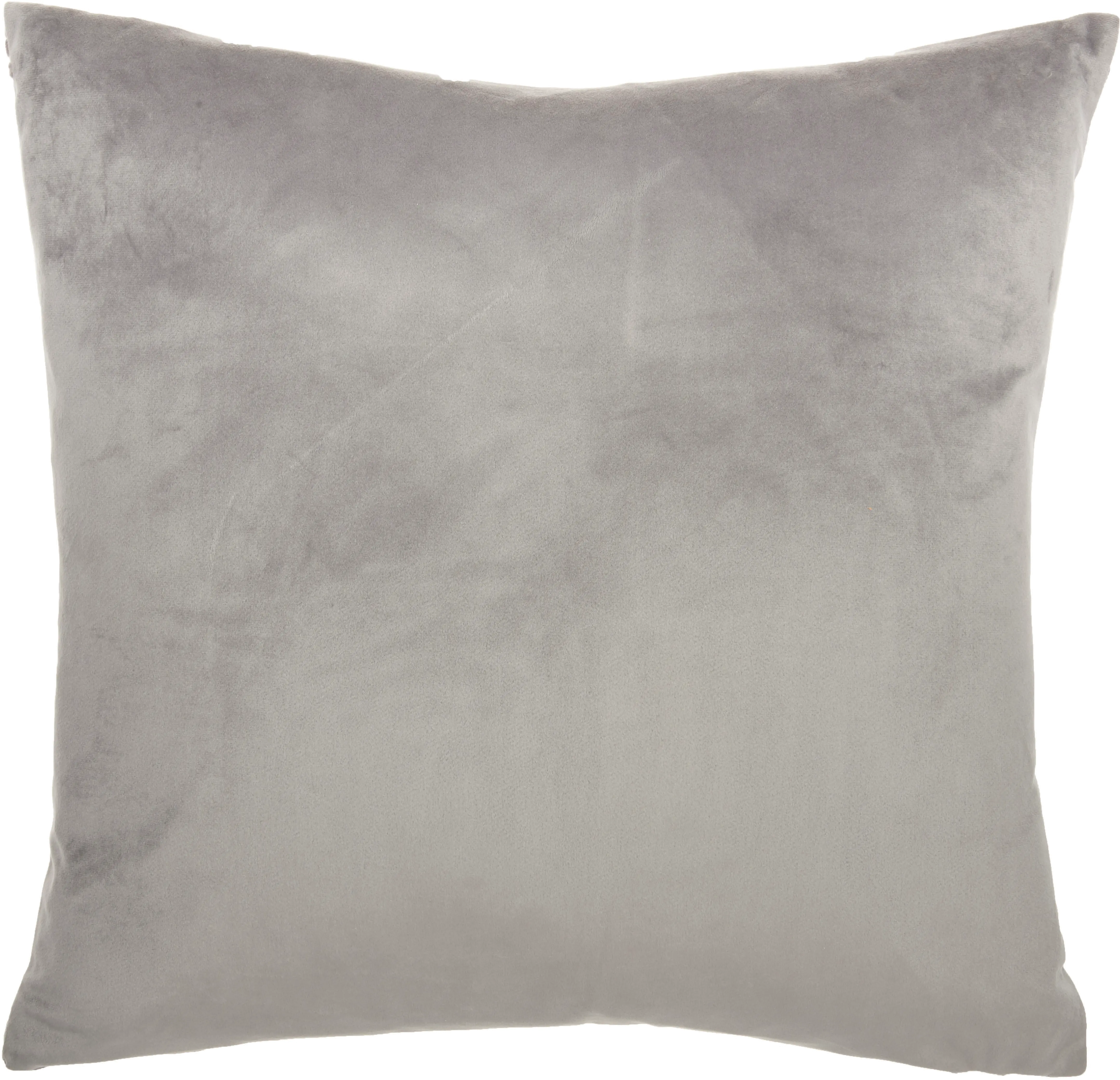 ET139/LTGREY-20X20 20 Inch Light Gray Metallic Zebra Throw Pillow-2