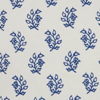 RC791/BLUE-18X18 Off White and Blue Printed Branches Throw Pillow-2