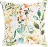 GT130/MULTI-18X18 Watercolor Flowers and Drops Printed Outdoor Throw Pillow