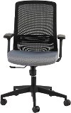 Gray Adjustable Arm Office Chair - Spiro