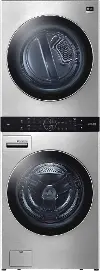 WSEX200HNA LG Studio Single Unit Front Load WashTower with Center Control 5 cu ft Washer and 7.4 cu ft Electric Dryer - Stainless Steel