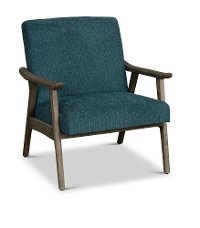 Mid Century Modern Azure Blue Accent Chair - Oscar