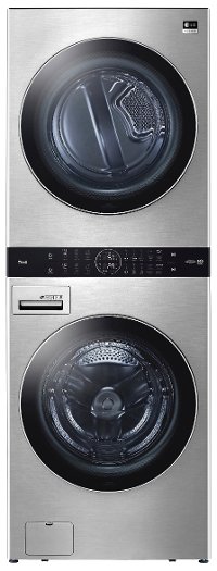 WSGX201HNA LG Studio Single Unit WashTower with Center Control 5 cu ft Washer and 7.4 cu ft Gas Dryer - Stainless Steel
