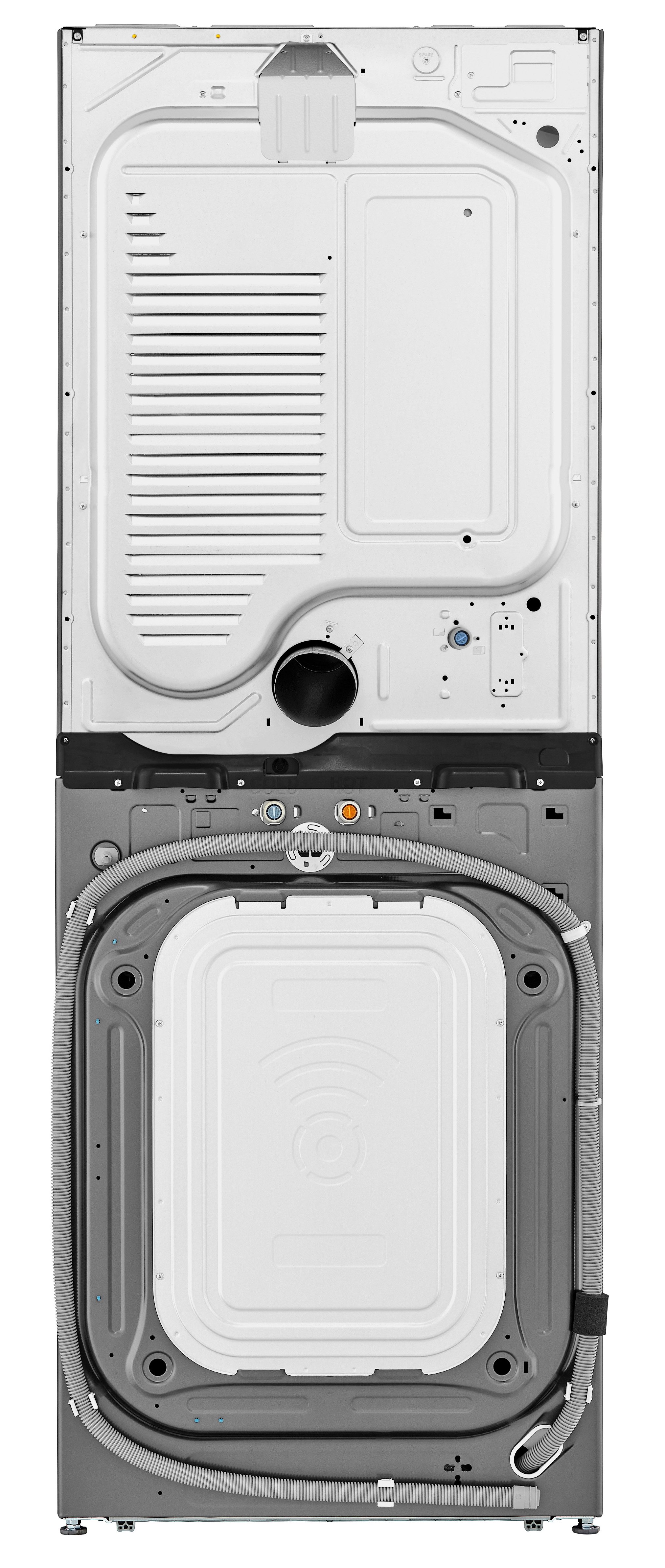 WSGX201HNA LG Studio Single Unit WashTower with Center Control 5 cu ft Washer and 7.4 cu ft Gas Dryer - Stainless Steel-8