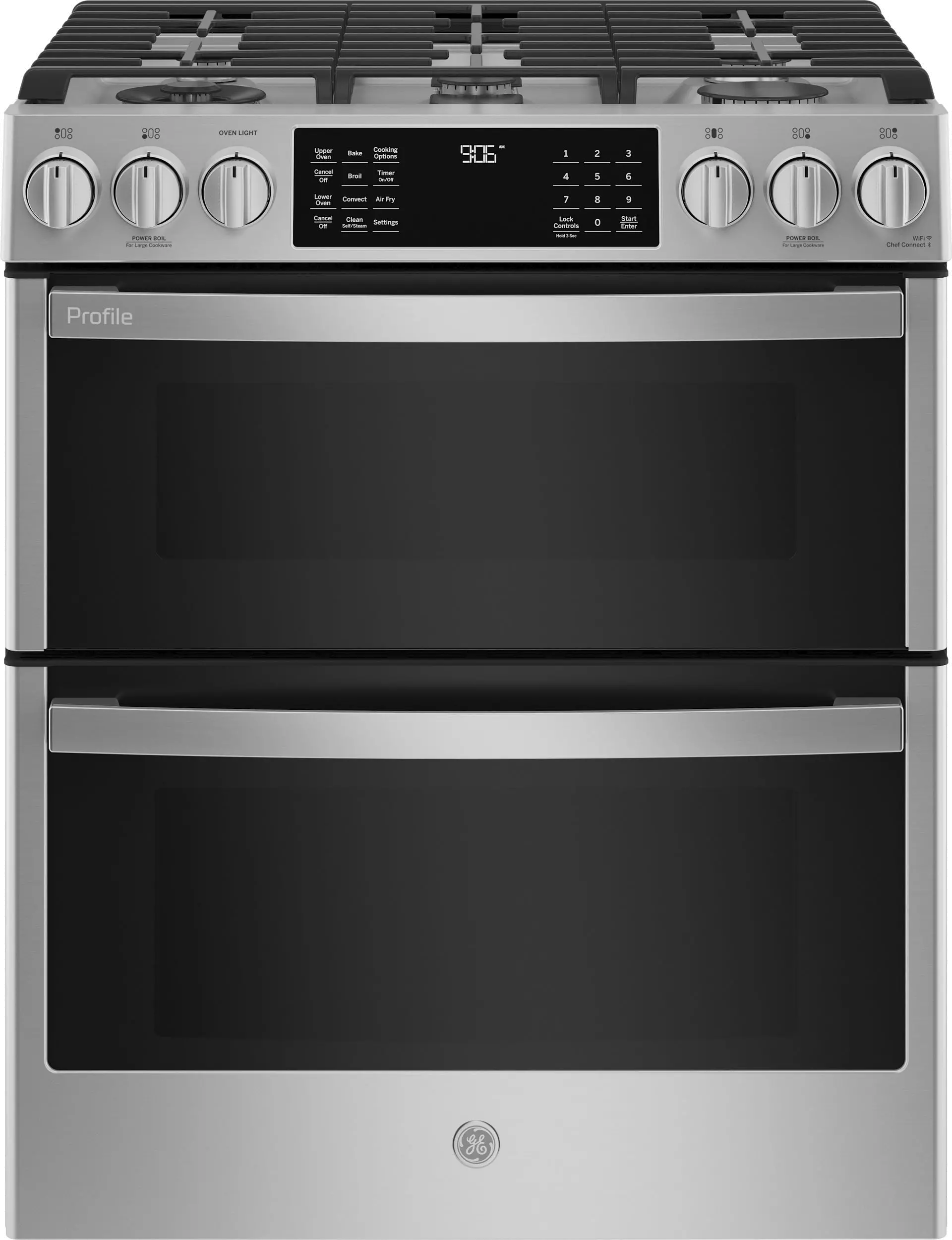 PGS960YPFS GE Profile Double Oven Gas Range - Stainless Steel-1
