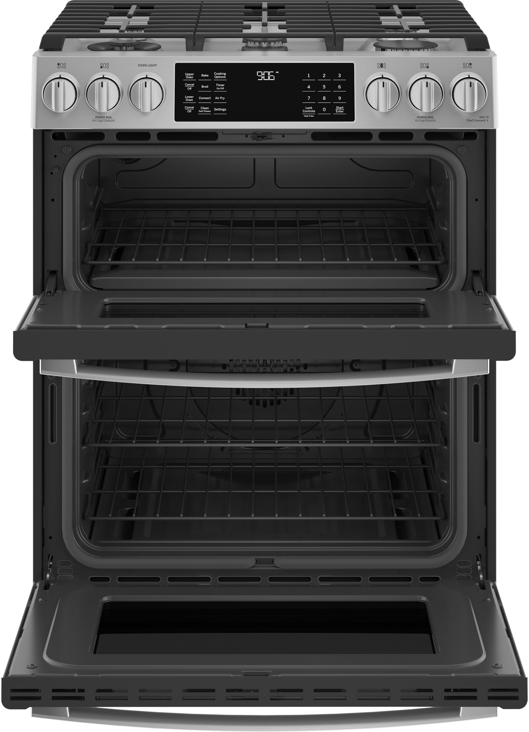 PGS960YPFS GE Profile Double Oven Gas Range - Stainless Steel-2