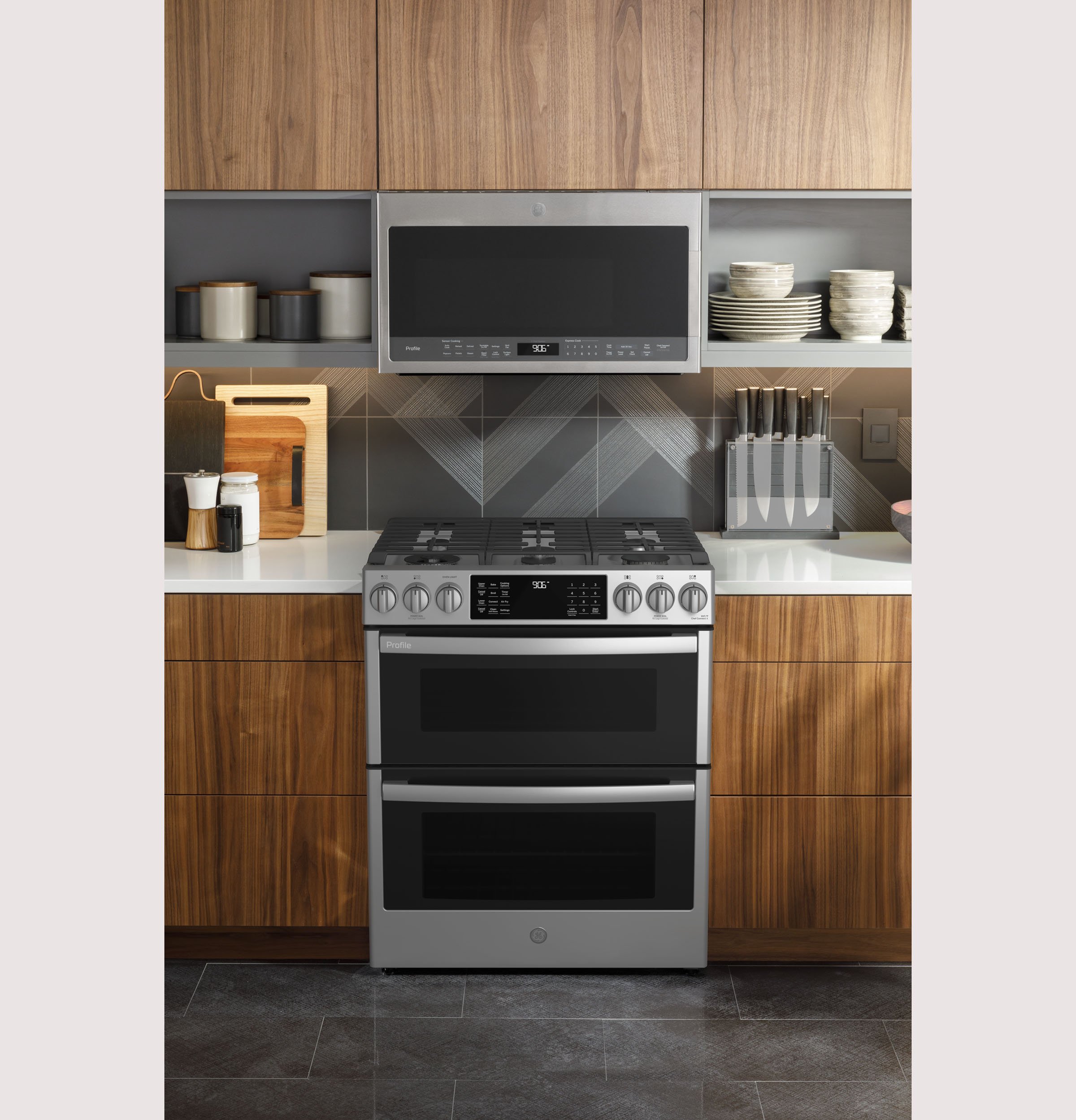 PGS960YPFS GE Profile Double Oven Gas Range - Stainless Steel-6