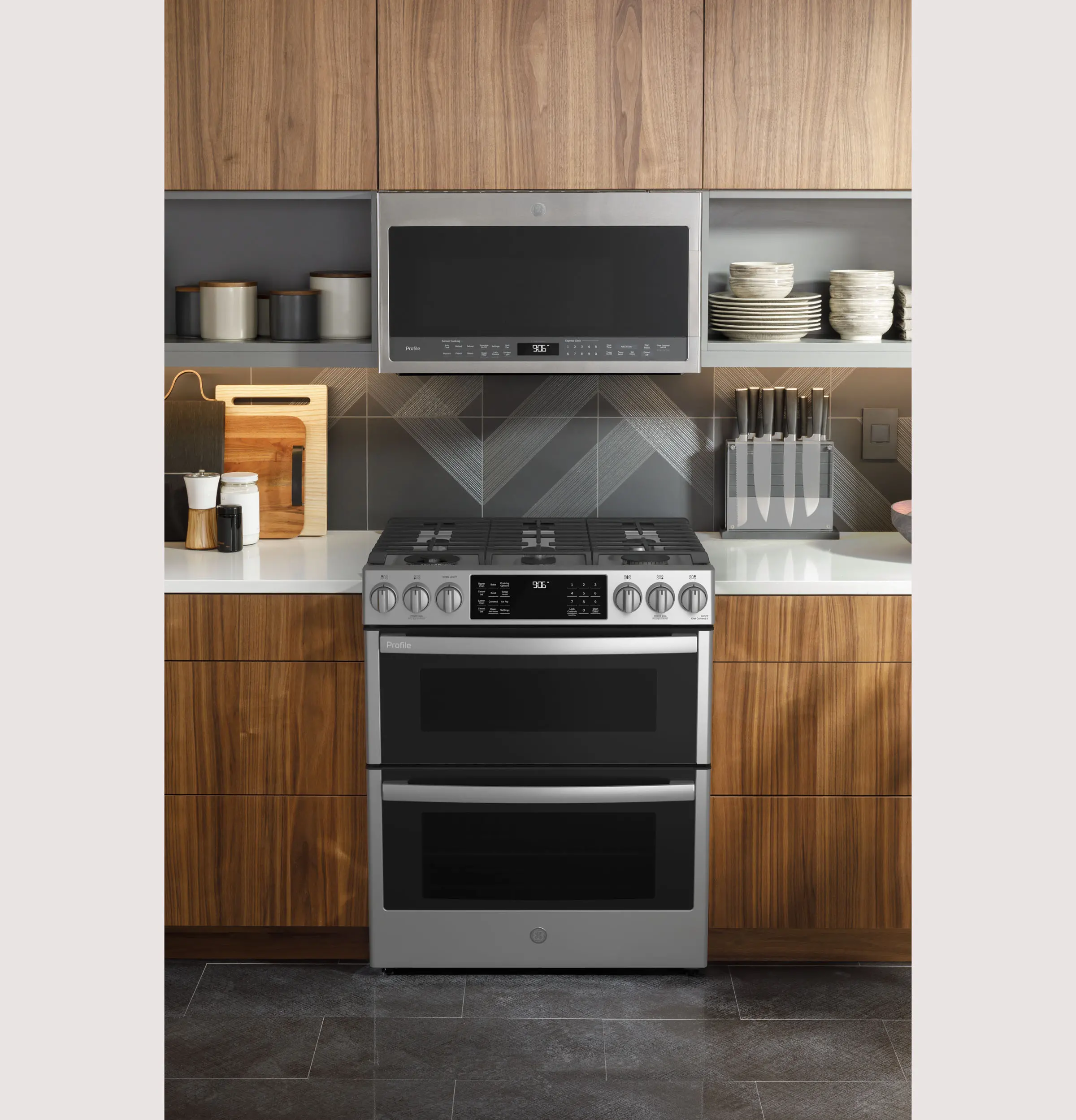 PGS960YPFS GE Profile Double Oven Gas Range - Stainless Steel-6