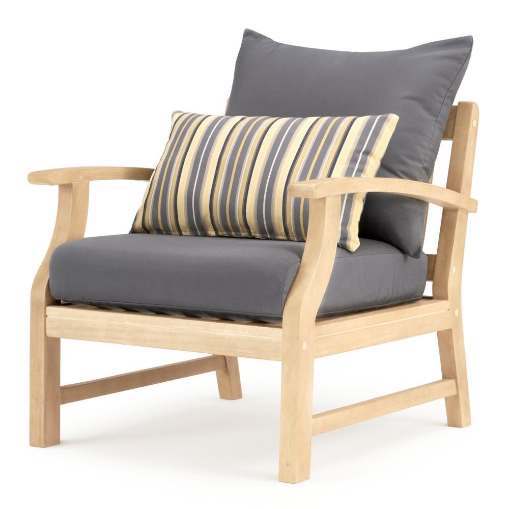 Charcoal Gray 5 Piece Patio Chat Set - Kooper-3
