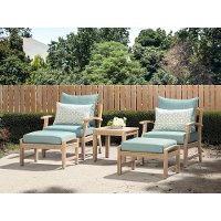 Spa Blue 5 Piece Patio Chat Set - Kooper