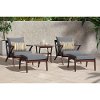 OP-AWCLB5-VGHN-CHR-K Charcoal Gray 5 Piece Club Chair & Ottoman Set - Vaughn