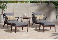 Charcoal Gray 5 Piece Club Chair & Ottoman Set - Vaughn-1