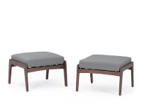 Charcoal Gray 5 Piece Club Chair & Ottoman Set - Vaughn-3