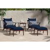 OP-AWCLB5-VGHN-NVY-K 5 Piece Navy Patio Club Set - Vaughn