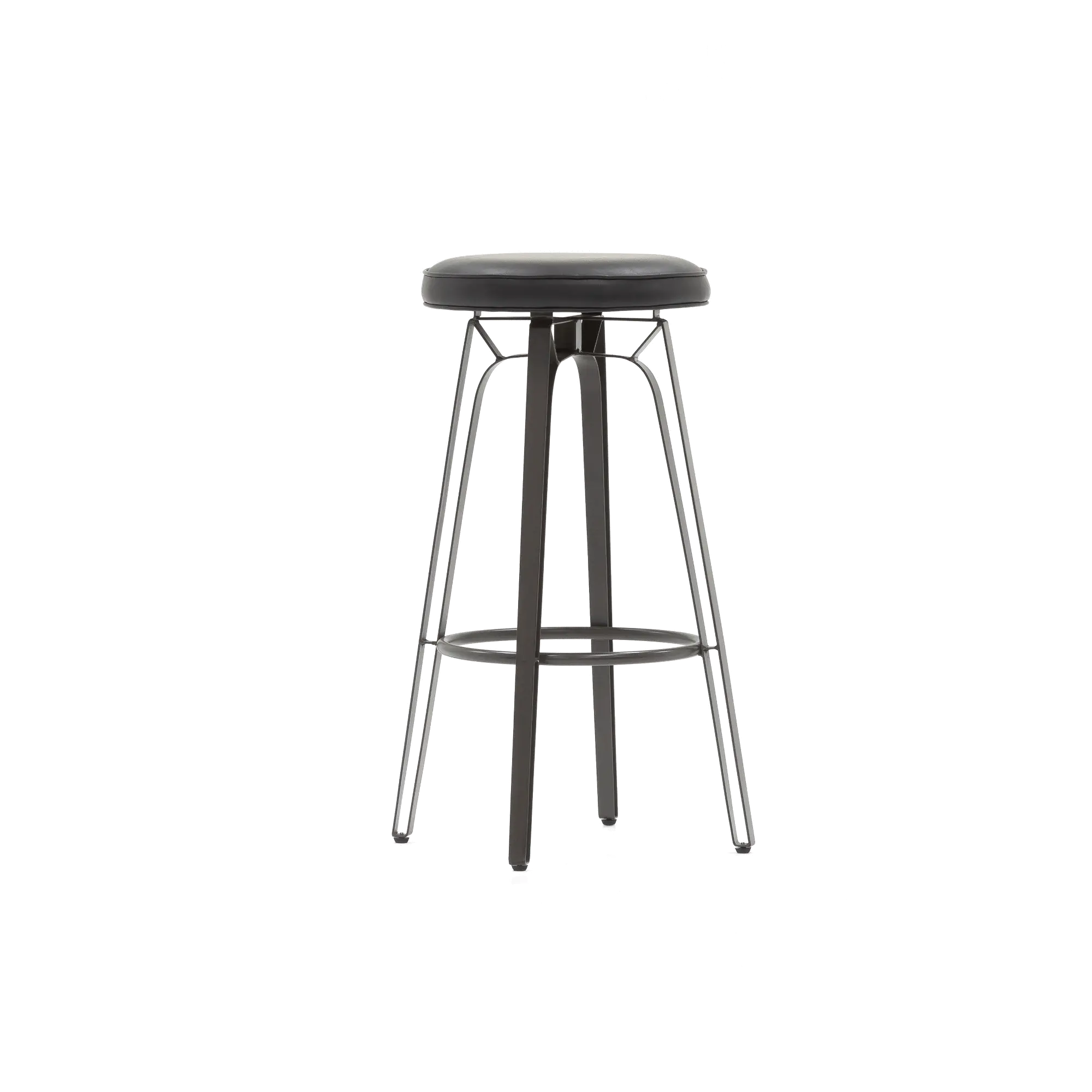 Luna Black Metal Counter Height Stool-1