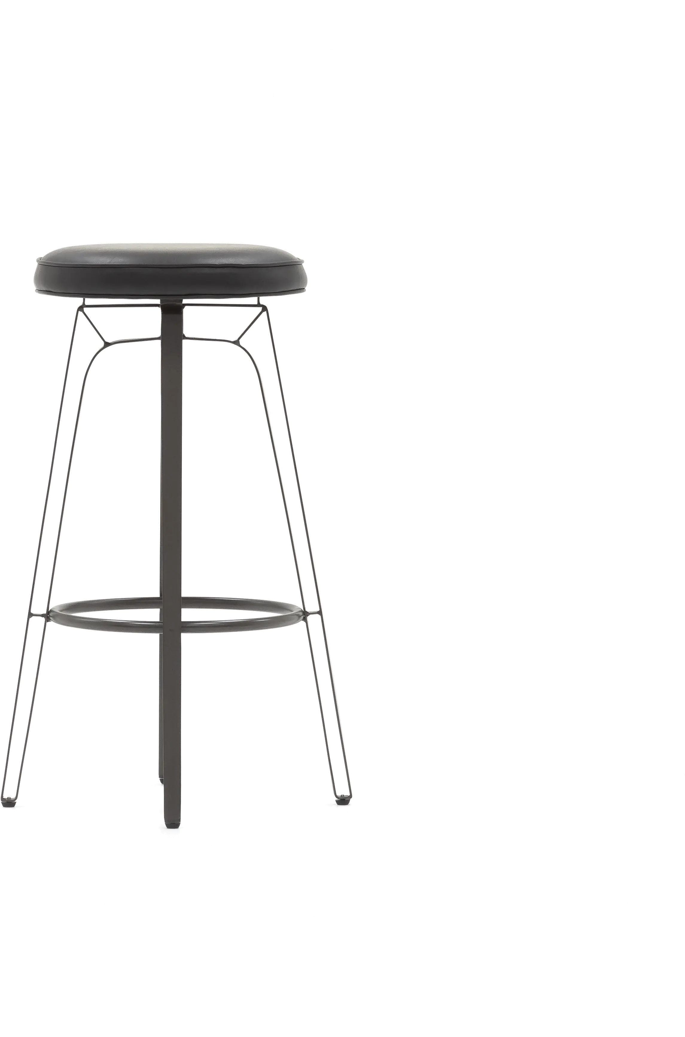 Luna Black Metal Counter Height Stool-2