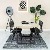 Clearance Luna Natural 5 Piece Dining Room Set